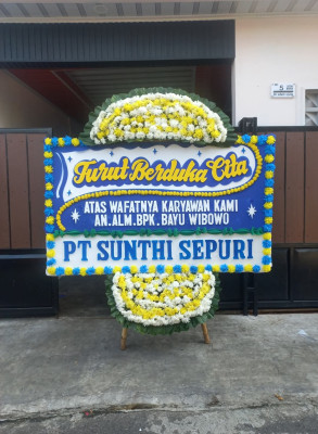 Papan Bunga Duka di Tiomneri